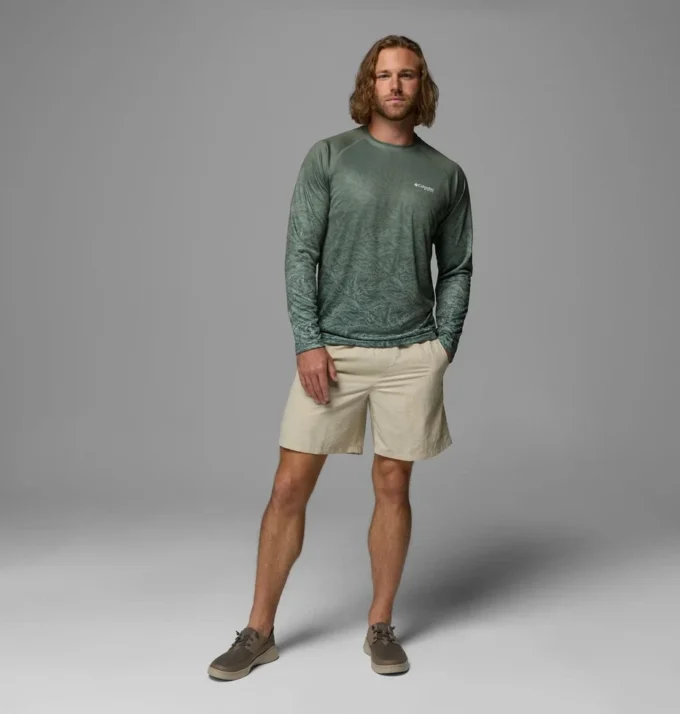 Men Super Terminal Tackle PFG™ Border Circle Long Sleeve Shirt Men Super Terminal Tackle PFG™ Border Circle Long Sleeve Shirt