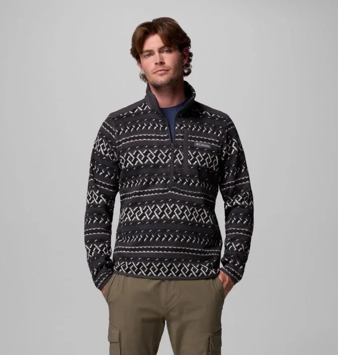 Men Sweater Weather™ II Printed Half Zip Pullover