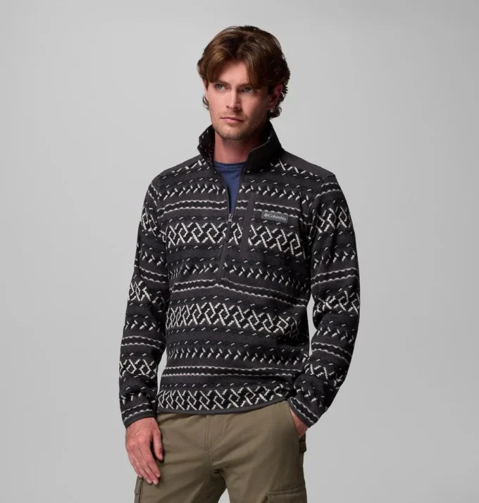 Men Sweater Weather™ II Printed Half Zip Pullover