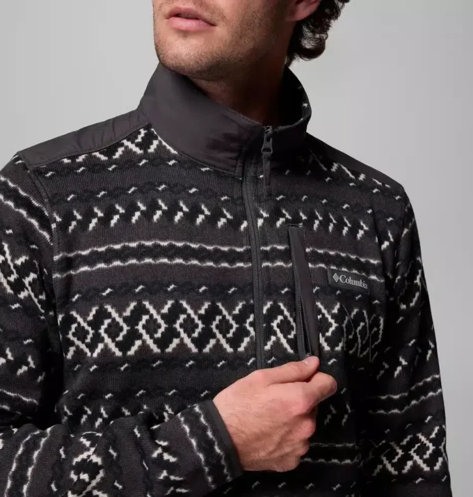 Men Sweater Weather™ II Printed Half Zip Pullover