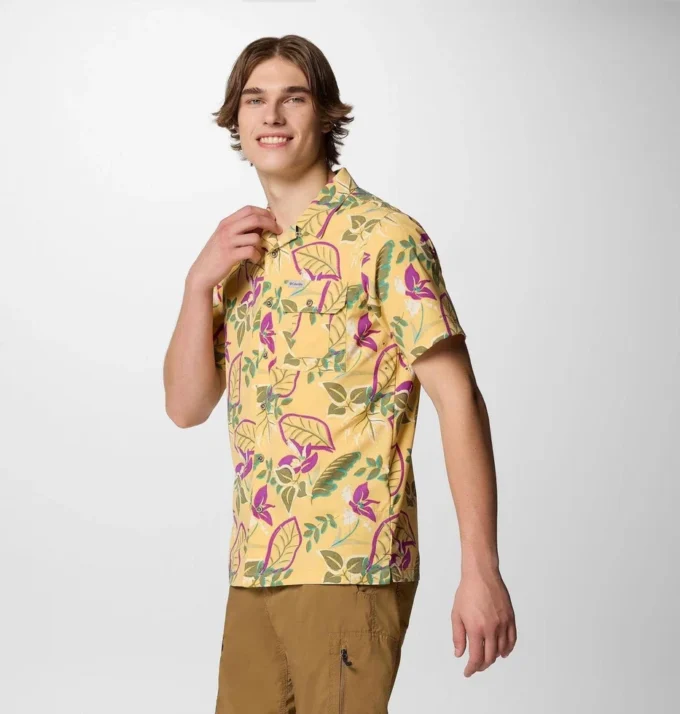 Men Tech Trail™ Utility Printed Woven Short Sleeve Shirt Men Tech Trail™ Utility Printed Woven Short Sleeve Shirt