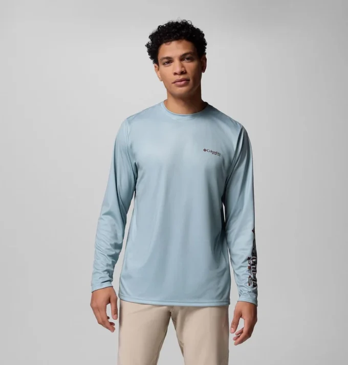 Men Terminal Tackle PFG™ Border Hex Long Sleeve Shirt Men Terminal Tackle PFG™ Border Hex Long Sleeve Shirt