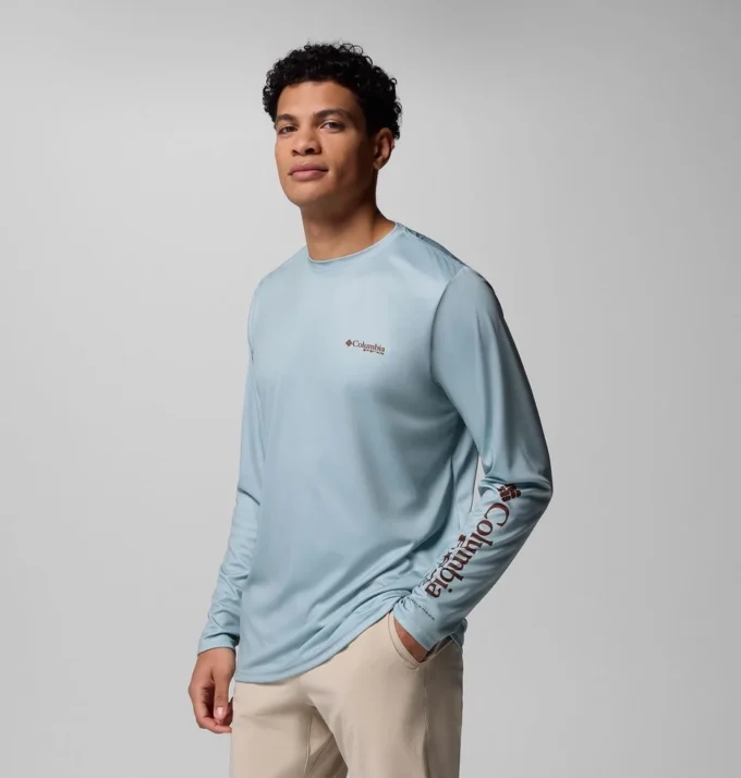 Men Terminal Tackle PFG™ Border Hex Long Sleeve Shirt Men Terminal Tackle PFG™ Border Hex Long Sleeve Shirt