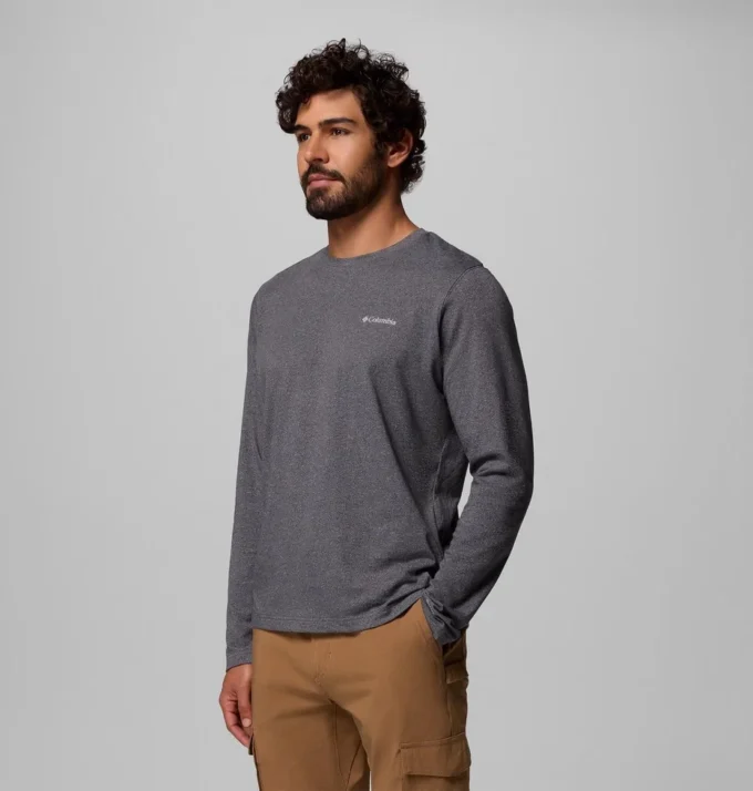 Men Thistletown Hills™ Long Sleeve Crew Shirt – Tall