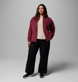 Women Benton Springs™ Printed Full Zip Fleece Jacket – Plus Size