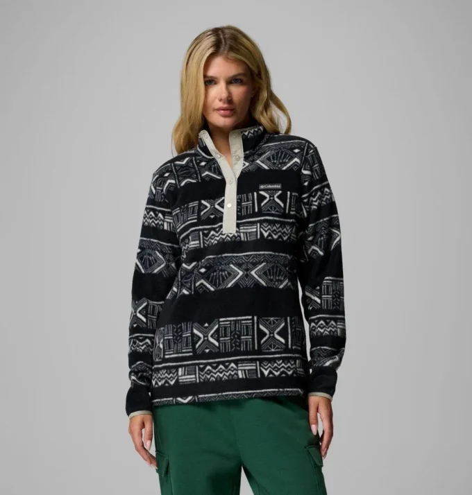 Women Benton Springs™ Printed Half Snap Fleece Pullover
