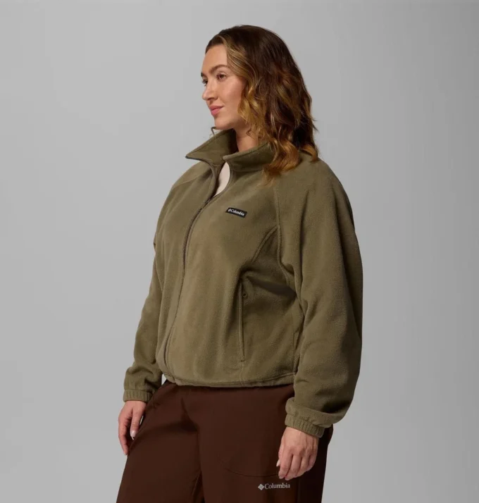 Women Benton Springs™ Relaxed Full Zip Fleece Jacket – Plus Size