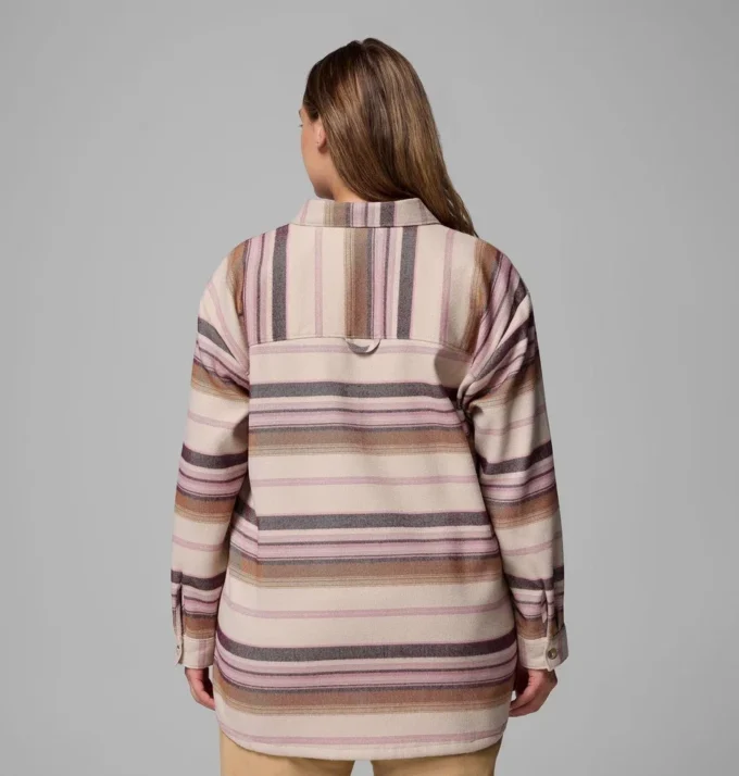 Women Blue Point Creek™ Shirt Jacket – Plus Size