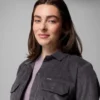 Women Blue Point Creek™ Short Corduroy Shirt Jacket