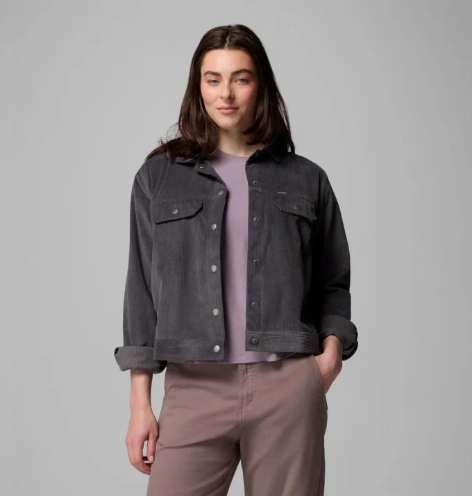 Women Blue Point Creek™ Short Corduroy Shirt Jacket