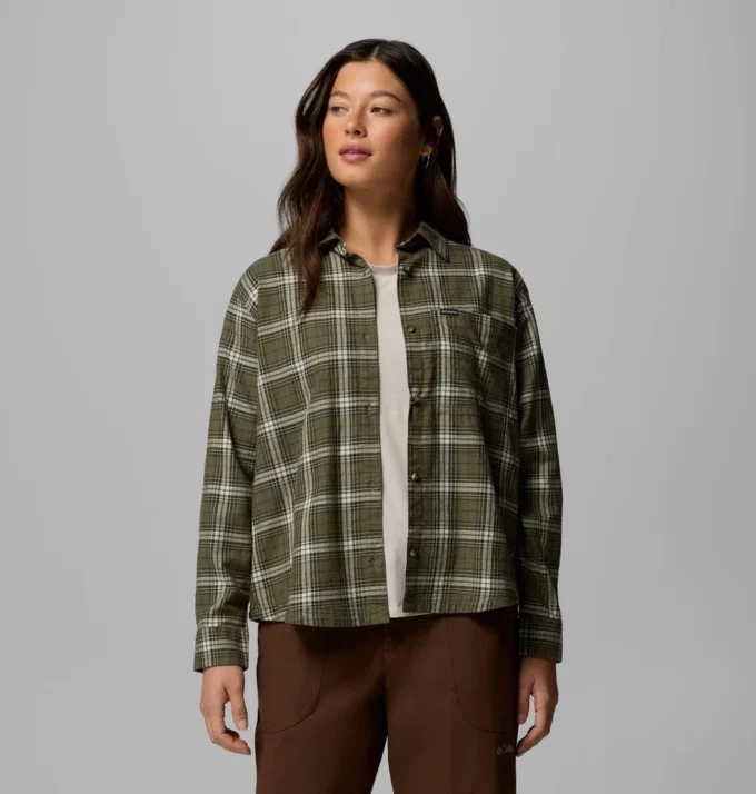 Women Blue Point Creek™ Woven Long Sleeve Shirt