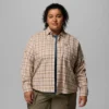 Women Blue Point Creek™ Woven Long Sleeve Shirt – Plus Size
