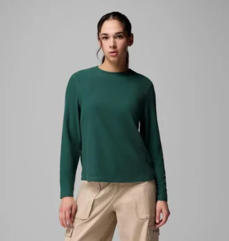 Women Brea Falls™ Grid Crew Long Sleeve Shirt