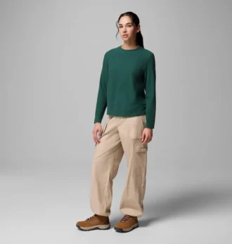 Women Brea Falls™ Grid Crew Long Sleeve Shirt