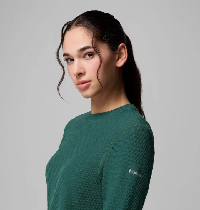 Women Brea Falls™ Grid Crew Long Sleeve Shirt Women Brea Falls™ Grid Crew Long Sleeve Shirt