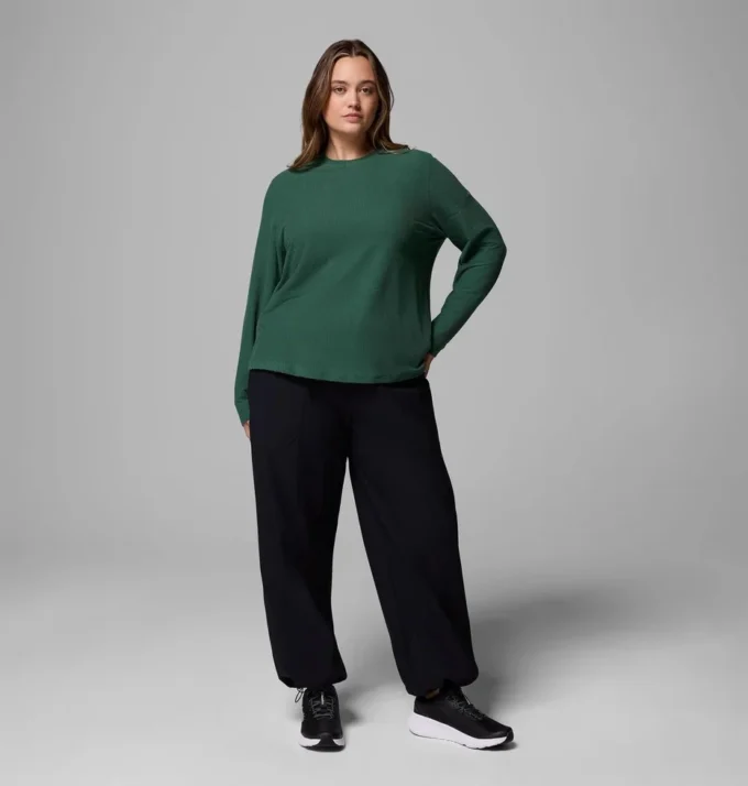 Women Brea Falls™ Grid Crew Long Sleeve Shirt – Plus Size Women Brea Falls™ Grid Crew Long Sleeve Shirt – Plus Size