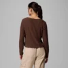 Women Brea Falls™ Grid Henley Long Sleeve Shirt Women Brea Falls™ Grid Henley Long Sleeve Shirt