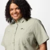 Women Brea Falls™ Woven Short Sleeve Shirt – Plus Size Women Brea Falls™ Woven Short Sleeve Shirt – Plus Size