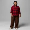Women Calico Basin™ Flannel Long Sleeve Shirt – Plus Size