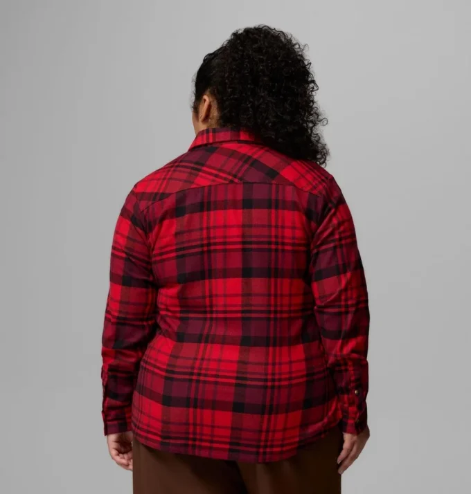 Women Calico Basin™ Flannel Long Sleeve Shirt – Plus Size