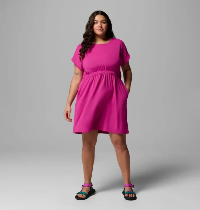 Women Chill River™ Short Sleeve Dress – Plus Size