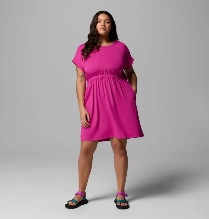 Women Chill River™ Short Sleeve Dress – Plus Size