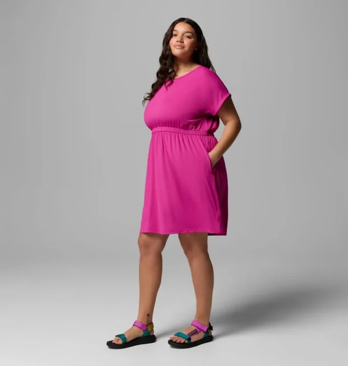 Women Chill River™ Short Sleeve Dress – Plus Size