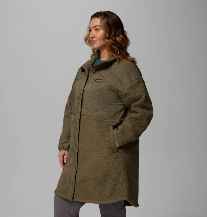 Women Cloud Point™ Long Fleece Jacket – Plus Size