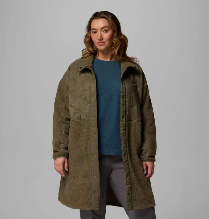 Women Cloud Point™ Long Fleece Jacket – Plus Size