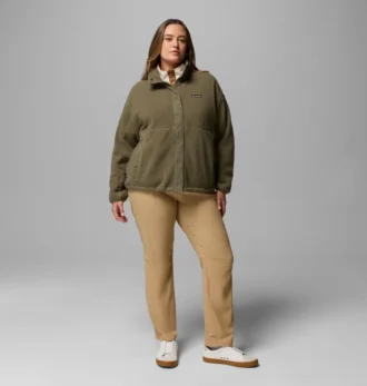 Women Cloud Point™ Snap Fleece Jacket – Plus Size