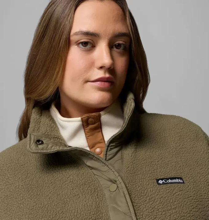 Women Cloud Point™ Snap Fleece Jacket – Plus Size
