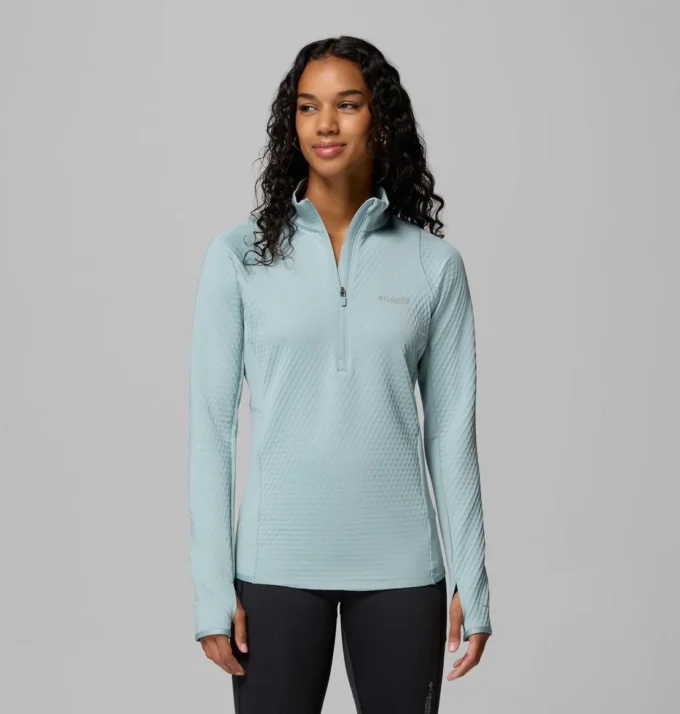 Women Crystal Leaf™ Omni-Heat™ Helix Half Zip Pullover
