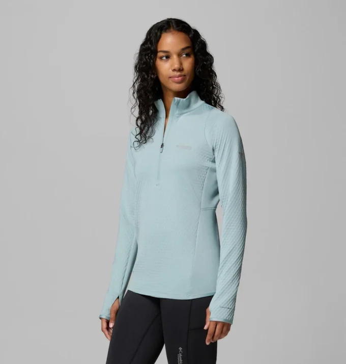 Women Crystal Leaf™ Omni-Heat™ Helix Half Zip Pullover