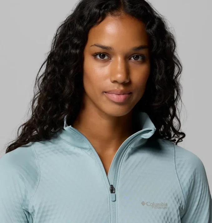 Women Crystal Leaf™ Omni-Heat™ Helix Half Zip Pullover