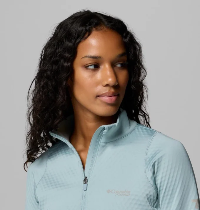 Women Crystal Leaf™ Omni-Heat™ Helix Half Zip Pullover