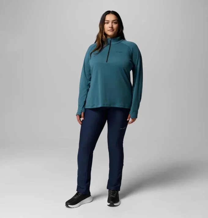 Women DriVenture™ Half Zip Shirt – Plus Size Women DriVenture™ Half Zip Shirt – Plus Size