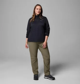 Women Essential Hike™ Grid Fleece Half Zip Jacket – Plus Size