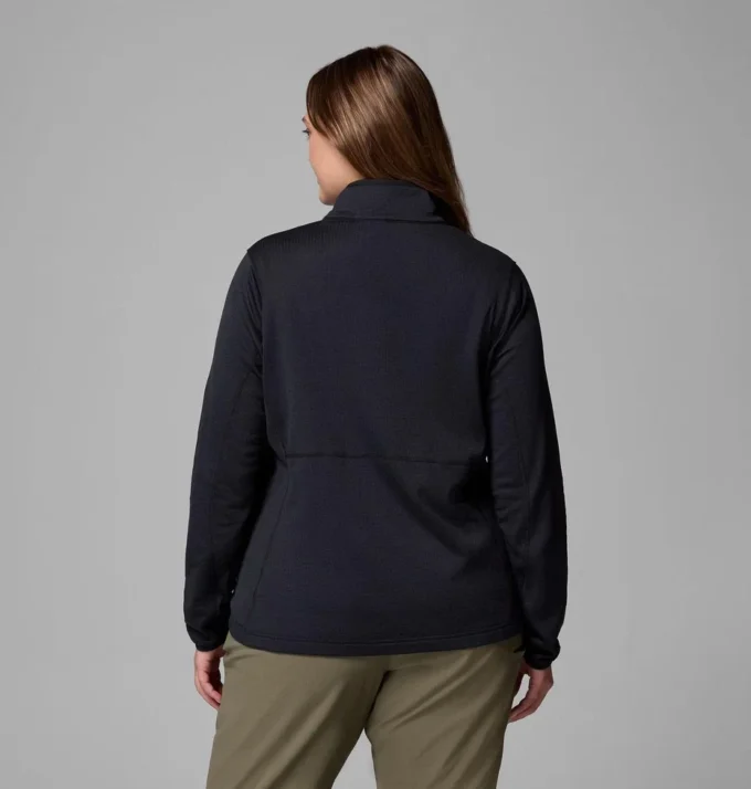 Women Essential Hike™ Grid Fleece Half Zip Jacket – Plus Size Women Essential Hike™ Grid Fleece Half Zip Jacket – Plus Size