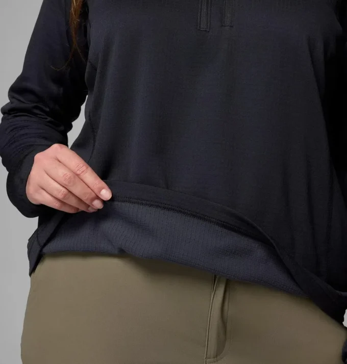 Women Essential Hike™ Grid Fleece Half Zip Jacket – Plus Size Women Essential Hike™ Grid Fleece Half Zip Jacket – Plus Size