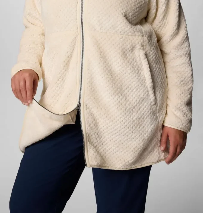 Women Fire Side™ Long Full Zip Fleece Jacket – Plus Size