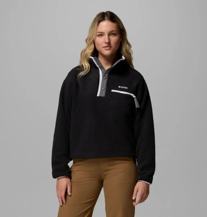 Women Helvetia™ II Cropped Half Snap Fleece Pullover Women Helvetia™ II Cropped Half Snap Fleece Pullover