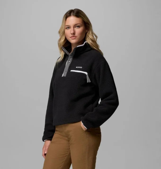 Women Helvetia™ II Cropped Half Snap Fleece Pullover Women Helvetia™ II Cropped Half Snap Fleece Pullover