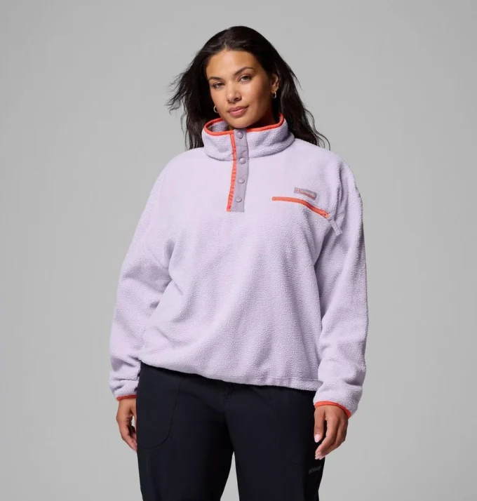 Women Helvetia™ II Cropped Half Snap Fleece Pullover – Plus Size Women Helvetia™ II Cropped Half Snap Fleece Pullover – Plus Size