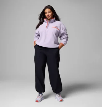 Women Helvetia™ II Cropped Half Snap Fleece Pullover – Plus Size