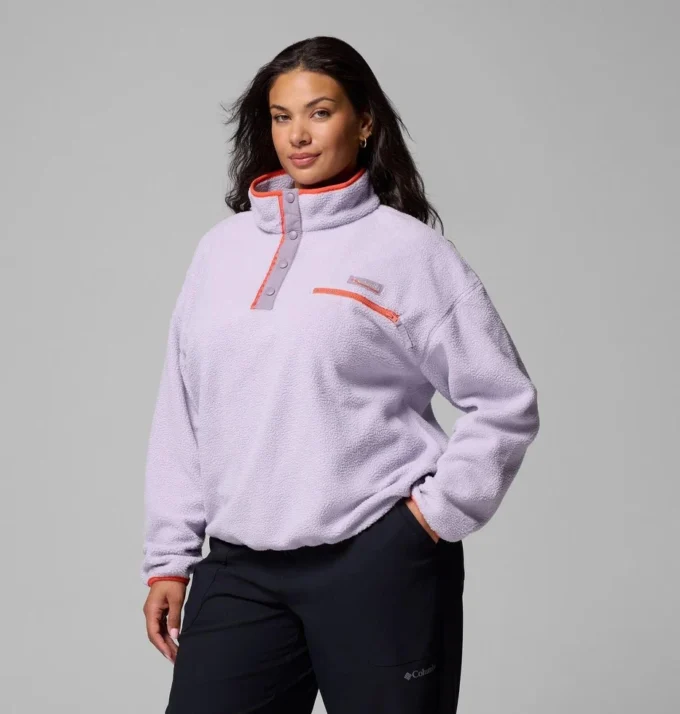 Women Helvetia™ II Cropped Half Snap Fleece Pullover – Plus Size Women Helvetia™ II Cropped Half Snap Fleece Pullover – Plus Size