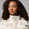Women Helvetia™ II Printed Cropped Half Snap Fleece Pullover