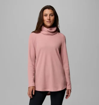 Women Holly Hideaway™ Waffle Cowl Neck Pullover