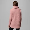 Women Holly Hideaway™ Waffle Cowl Neck Pullover