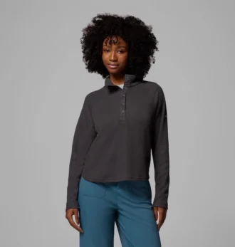 Women Holly Hideaway™ Waffle Half Snap Shirt