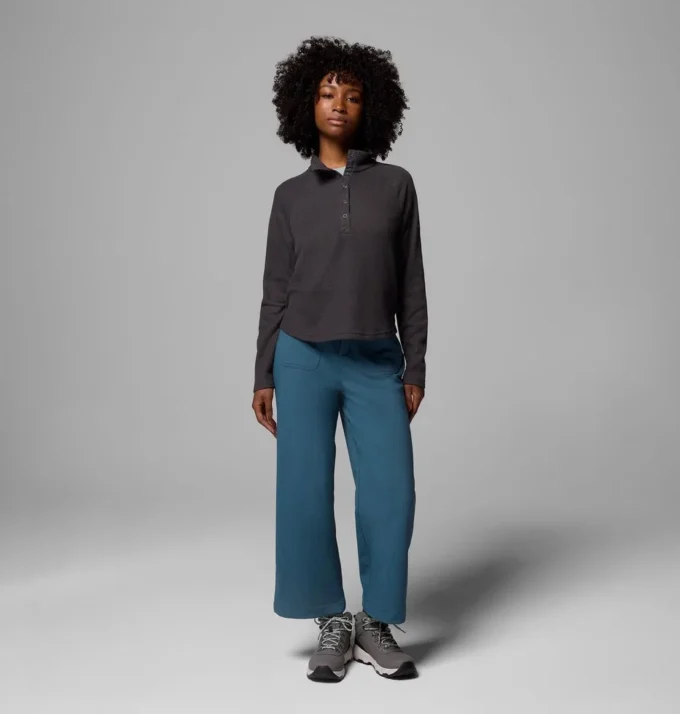 Women Holly Hideaway™ Waffle Half Snap Shirt